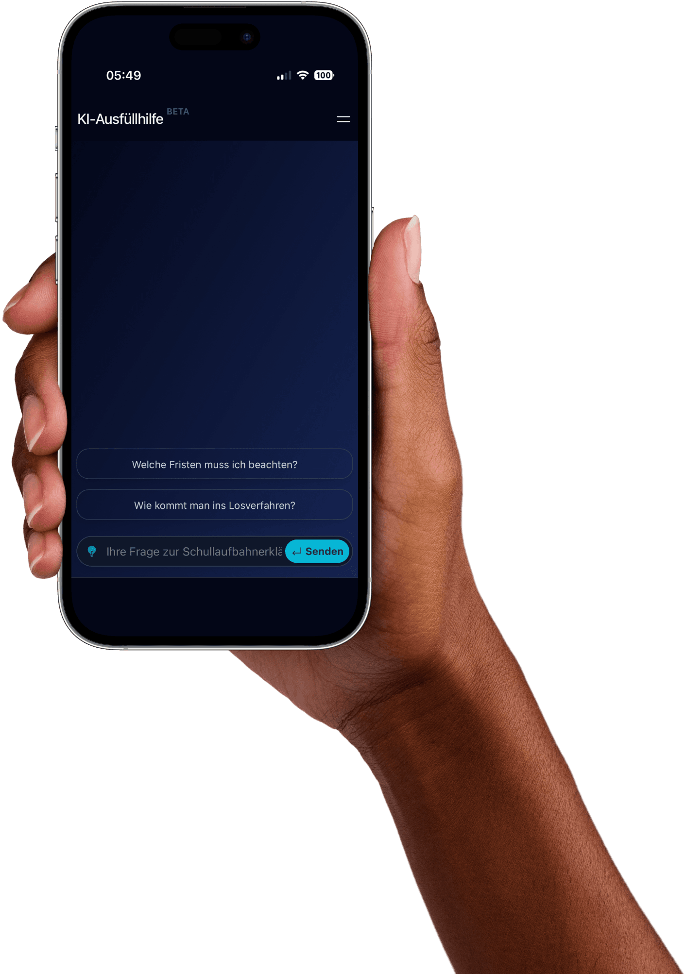 AI Assistant app on a phone